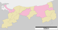 丸山城の位置（鳥取県内）