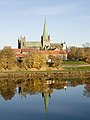 Nidaros Cathedral in the autumn sun