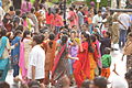 Dance, Attari-Wagah, women wearing Punjabi suits