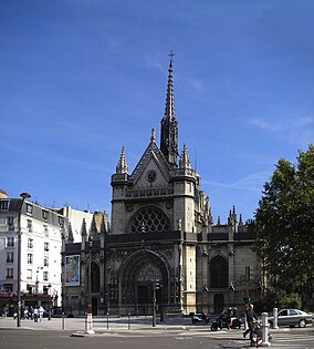 A fachada oeste da Igreja de Saint-Laurent, em Paris (1862 a 1865)