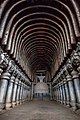 A monumental rock-cut cave, the Great Chaitya at Karla Caves, built c. 120 CE.