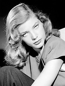 L'actriz estausunidense Lauren Bacall en os anyos 1940.