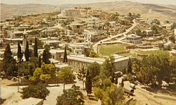 Tibnine, seen from the Crusader's Toron Castle, 1969