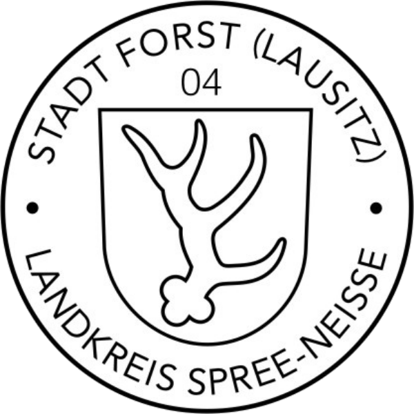 File:Dienstsiegel laut Anlage 5 zur Hauptsatzung der Stadt Forst (Lausitz) 20051118.png