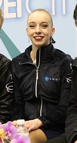 File:Monica Lindfors, Juho Pirinen and Maurizio Margaglio at the 2017 Junior World Championships (cropped)-Lindfors.jpg