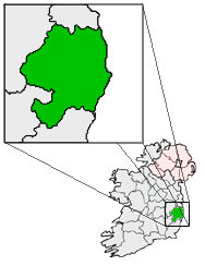 center alt=ウィックロー Wicklowの位置を示した地図