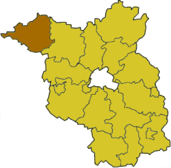 Poziția regiunii Districtul Prignitz