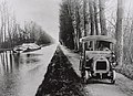 Treidelzugmaschine am Canal de Bourgogne, 1911