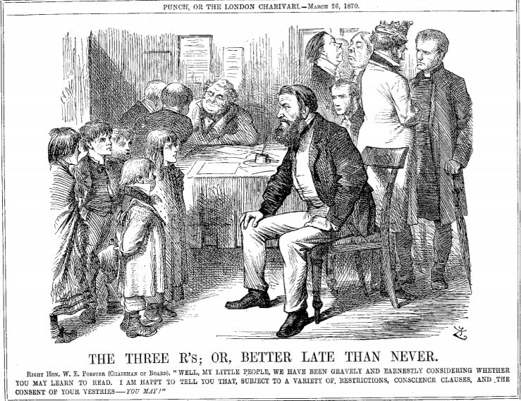 File:Punch cartoon on Education Act of 1870.jpg