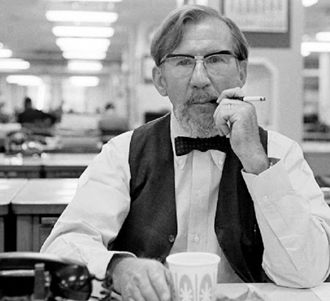 File:Alden Whitman in New York Times newsroom.jpg