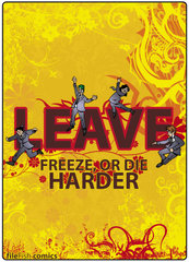 Leave Freeze or Die hardcover compilation cover