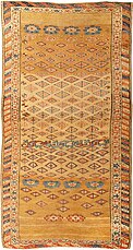 Antique Kurdish Rug, date: 1207 AH (1792 AD)