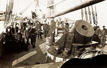 Six of these mortar schooners armed with the 13-inch (330 mm) seacoast mortar supported the Union attack with indirect fire from an anchorage near Prophet's Island, downriver from Port Hudson. (U.S. Army Military History Institute.)