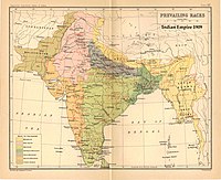 The map of the prevailing "races" of India (now discredited) based on the 1901 Census of British India. The Kurmi are shown both in the United Provinces (UP) and the Central Provinces.