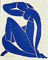 Blue Nude II, 1952, gouache découpée, Pompidou Centre, Paris