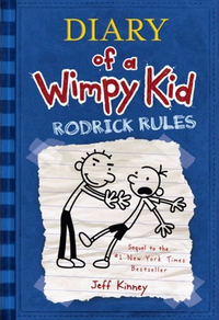 Rodrick is trying to push Greg over.