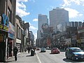 Looking south along Yonge, near Gerrard