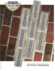 2006 Brickyard 400 program cover