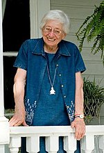 Windham on her balcony in Selma in 2007