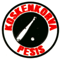 Koskenkorvan Urheilijoiden pesäpallojaoston logo vuoteen 1997 asti.