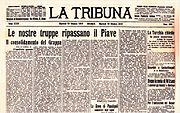 Il quotidiano La Tribuna di Roma (1918)