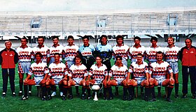 La rosa della Sambenedettese vincitrice della Coppa Italia Serie C 1991-1992.