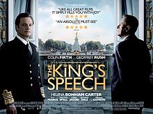 Poster tayangan pawagam filem The King's Speech