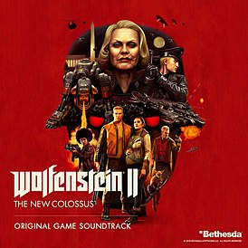 Обложка альбома Мик Гордон и Мартина Стиг Андерсена «Wolfenstein II: The New Colossus (Original Game Soundtrack)» ()