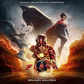 Обложка альбома Бенджамина Уоллфиша «The Flash (Original Motion Picture Soundtrack)» (2023)