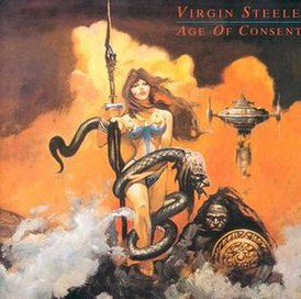 Обложка альбома Virgin Steele «Age of Consent» (1988)