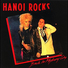 Обложка альбома Hanoi Rocks «Back to Mystery City» (1983)