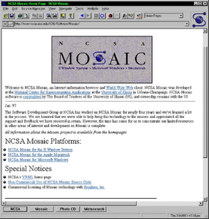 NCSA Mosaic 3.0執行於Windows