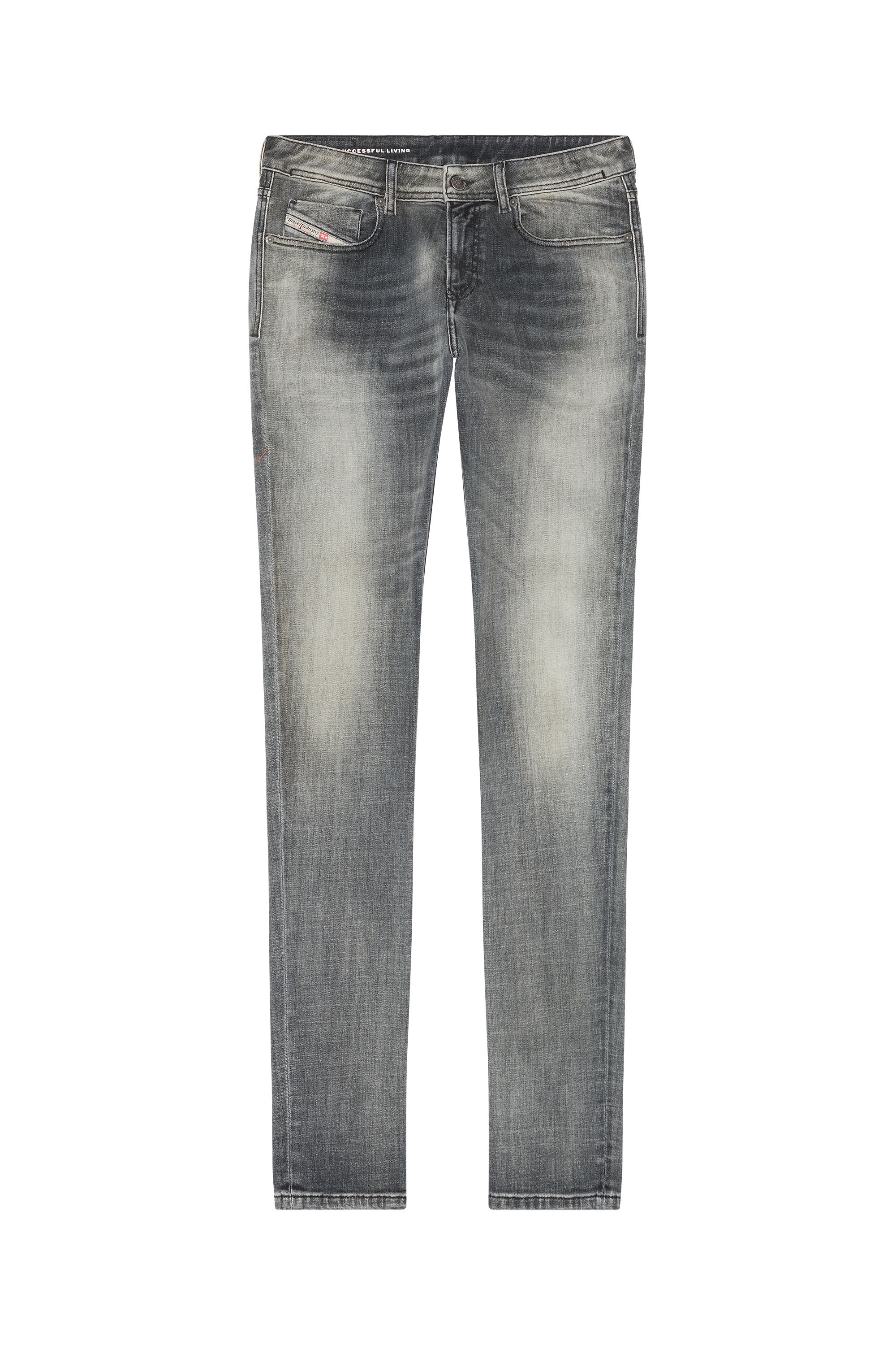 Diesel - Man Skinny Jeans 1979 Sleenker 09E71, Black/Dark grey - Image 3