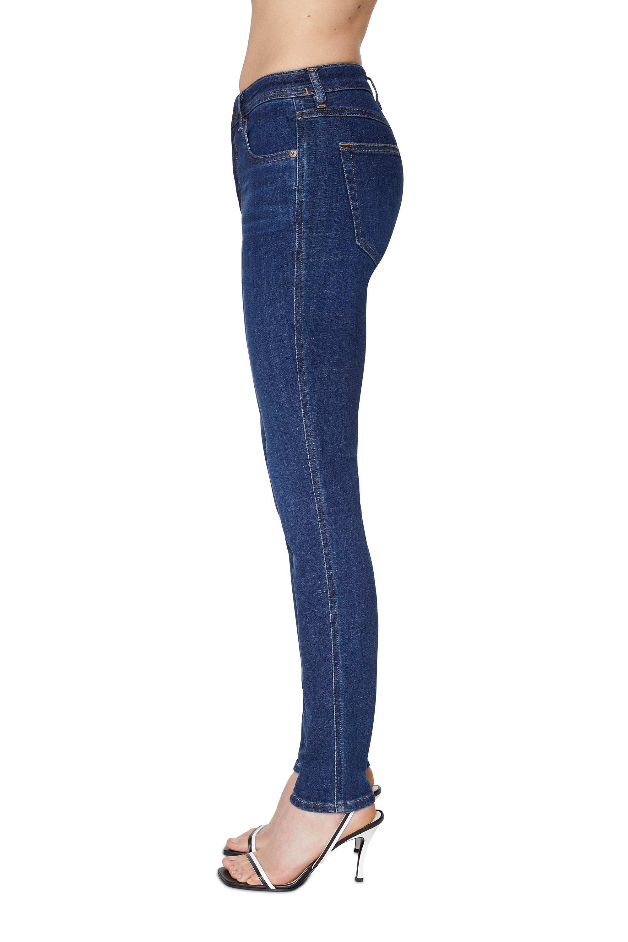 Diesel - Woman Skinny Jeans 2015 Babhila 09C58, Dark Blue - Image 6
