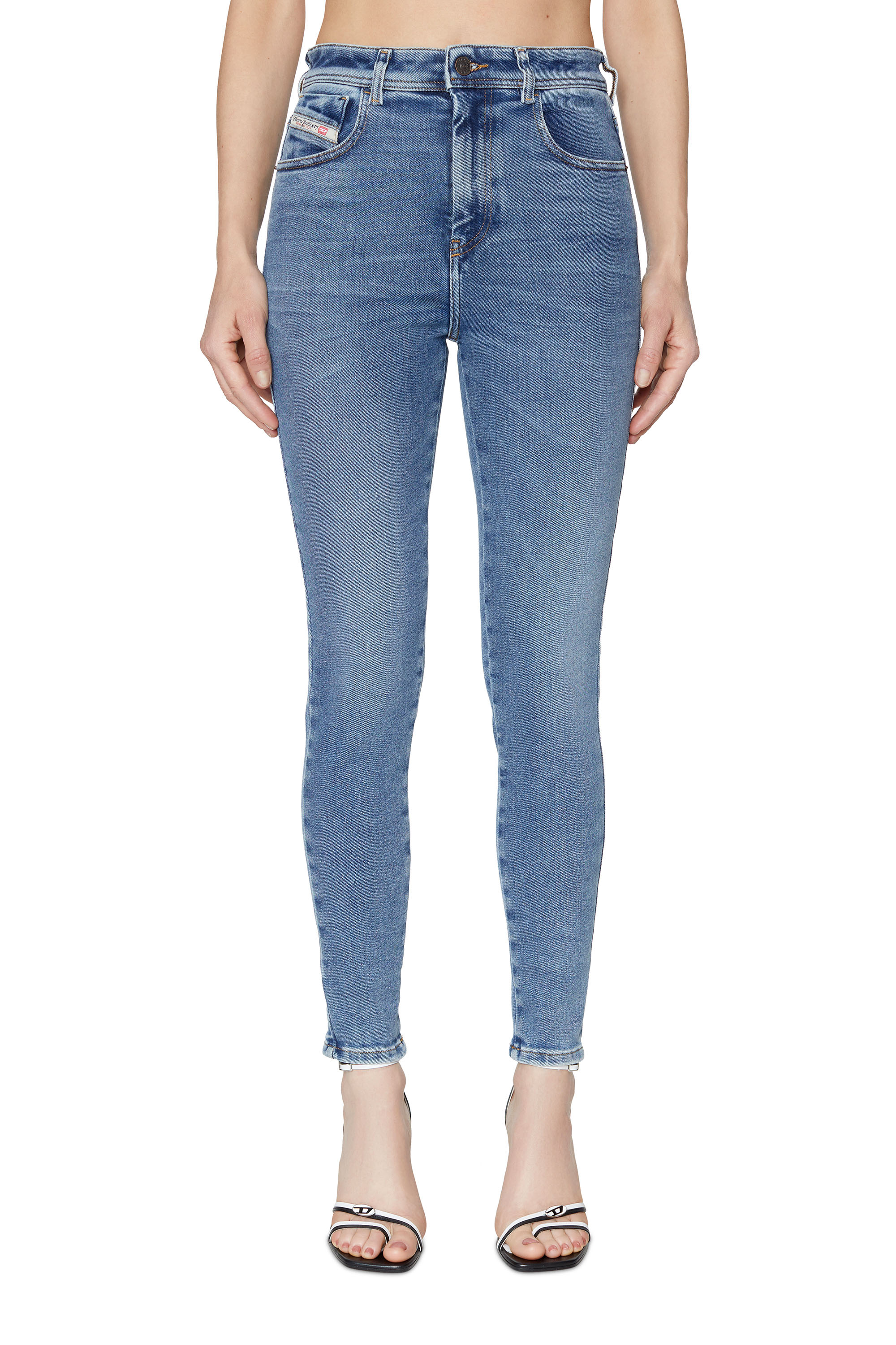 Diesel - Woman Super skinny Jeans 1984 Slandy-High 09D62, Medium blue - Image 1