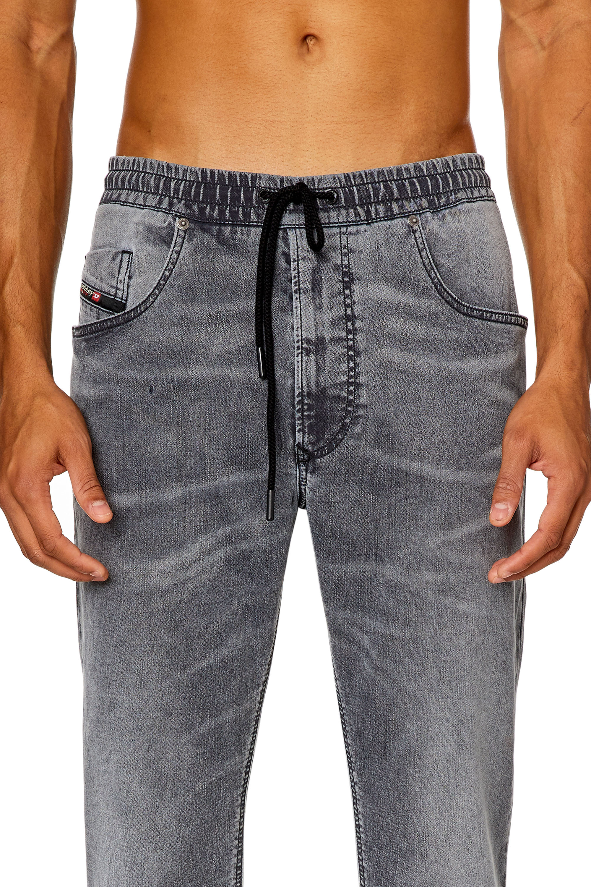 Diesel - Man Tapered 2030 D-Krooley Joggjeans® 068HP, Grey - Image 5