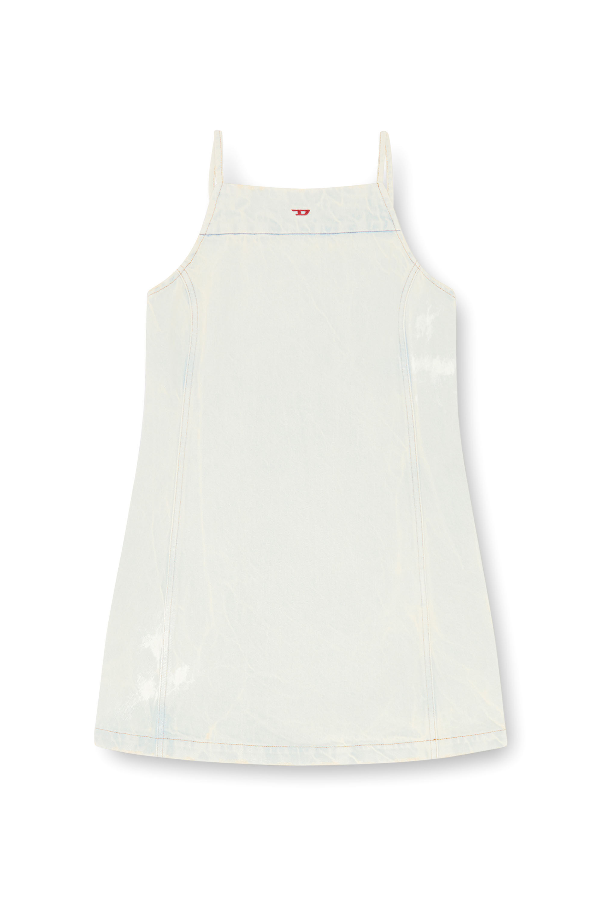 Diesel - DE-BETY-DRESS-D, Woman's Denim halter dress with a dusty wash in Light Blue - 2