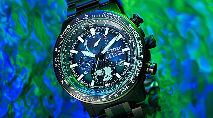 New Arrivals image featuring Promaster Geo Trekker watch model BY3005-56E