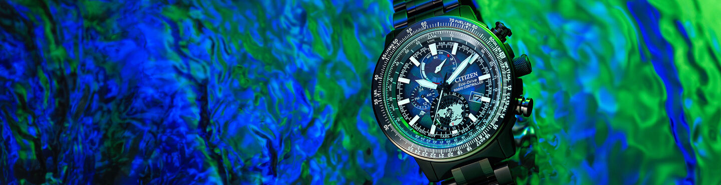New Arrivals image featuring Promaster Geo Trekker watch model BY3005-56E