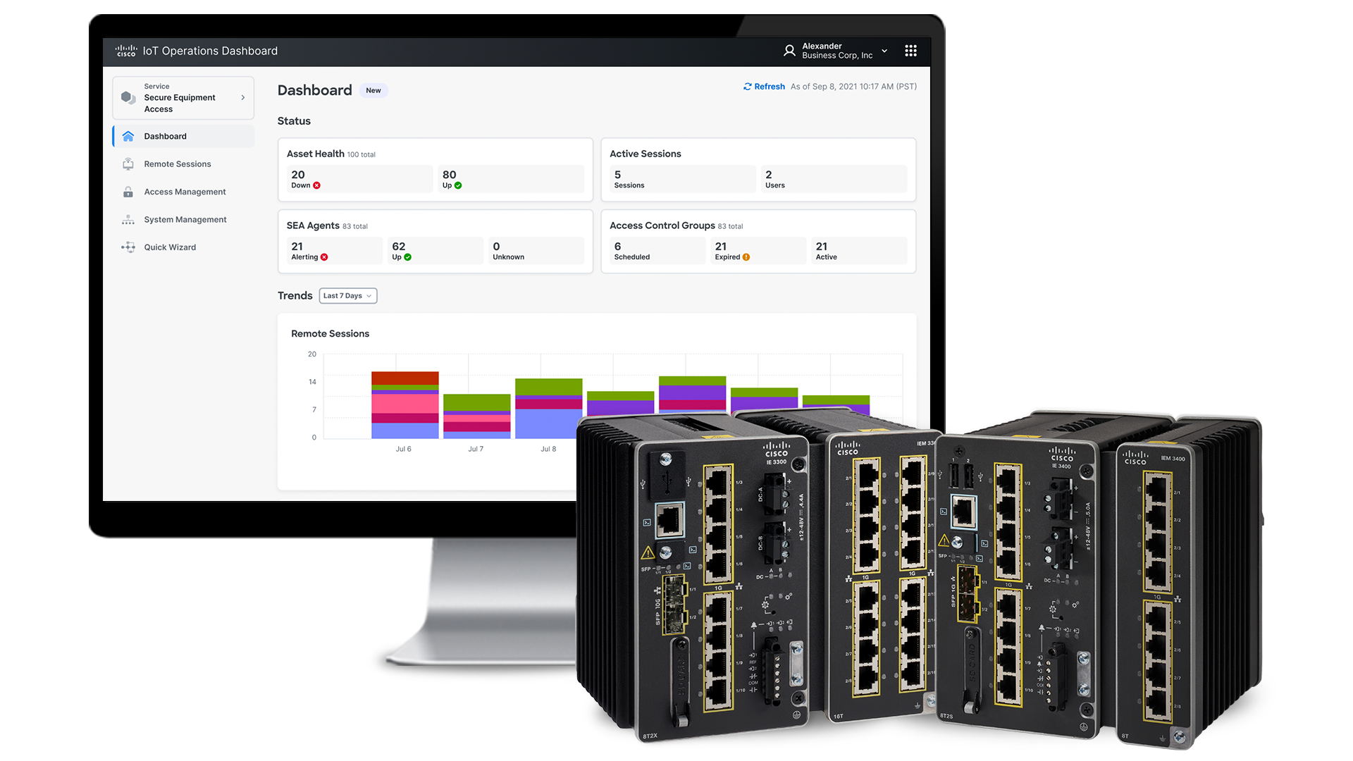 Cisco industrial switches and Secure Equipment Access