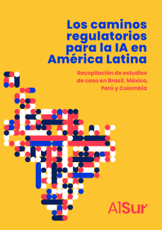 Tapa libro caminos regulatorios para la IA en America Latina