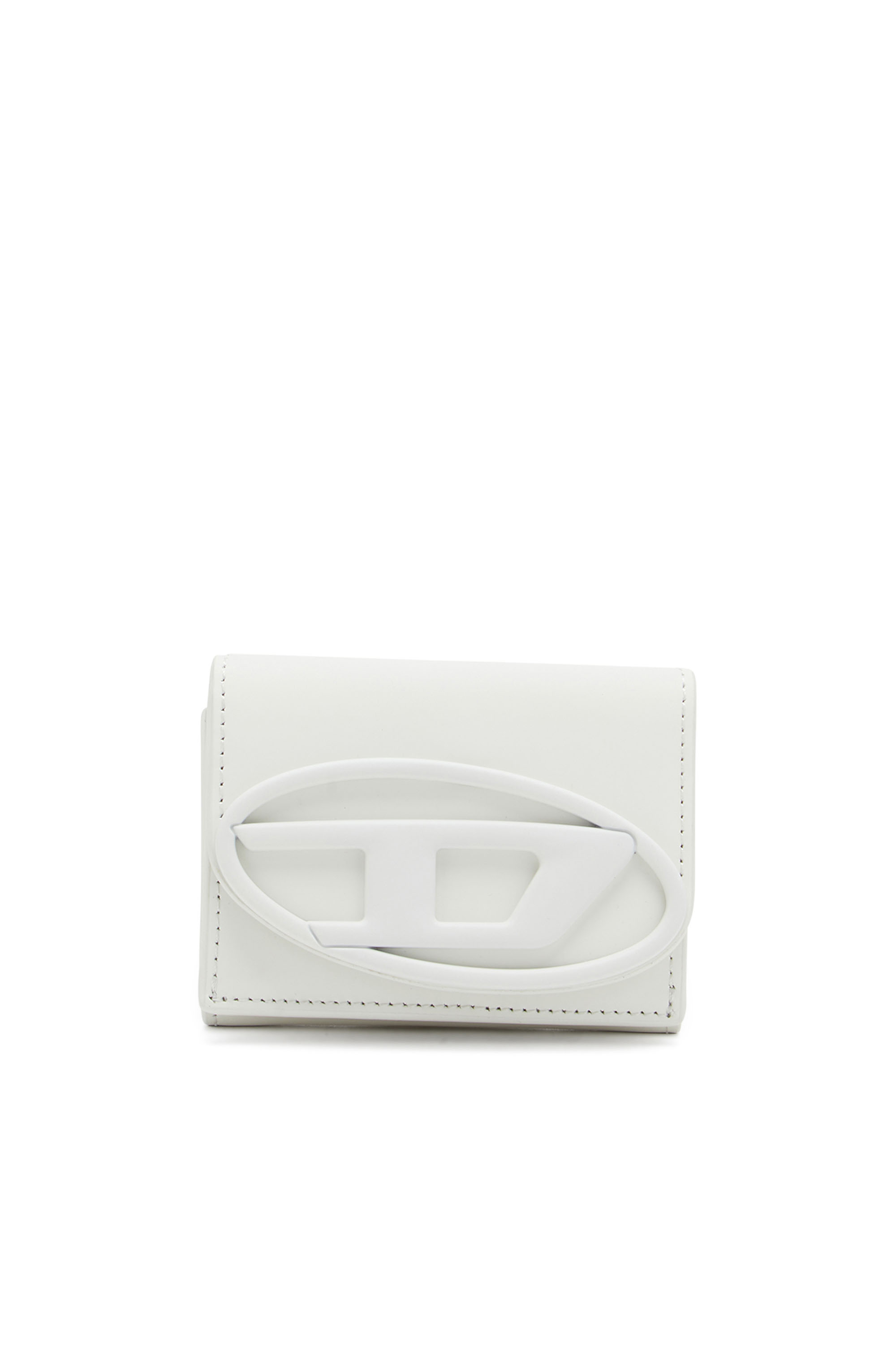 Diesel - 1DR TRI FOLD COIN XS II, Female Tri-fold wallet in matte leather in ホワイト - Image 2