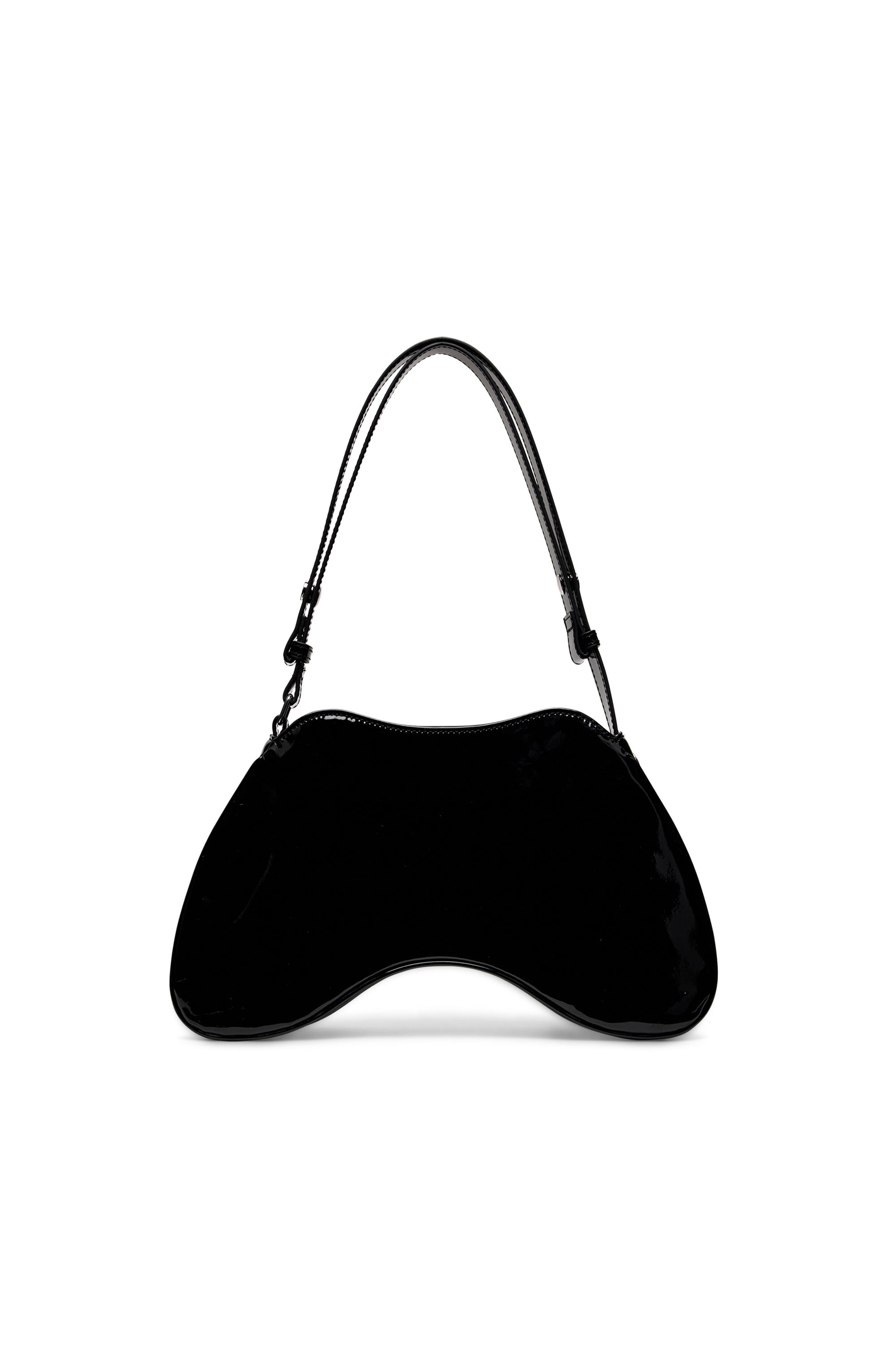 Diesel - PLAY SHOULDER, Female Play-Glossy shoulder bag in ブラック - Image 3