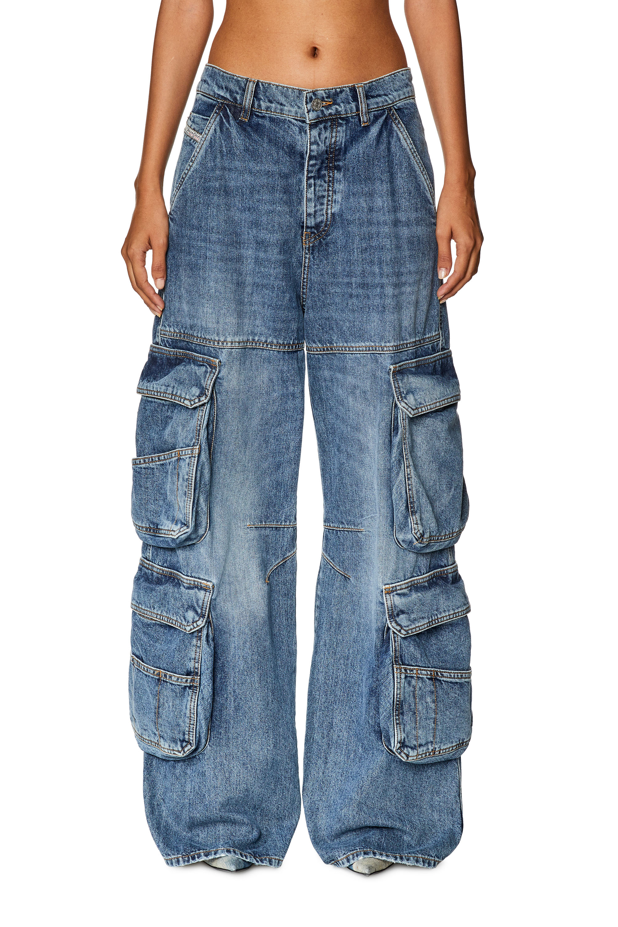 Diesel - Female Straight Jeans 1996 D-Sire 0NLAX, ミディアムブルー - Image 1