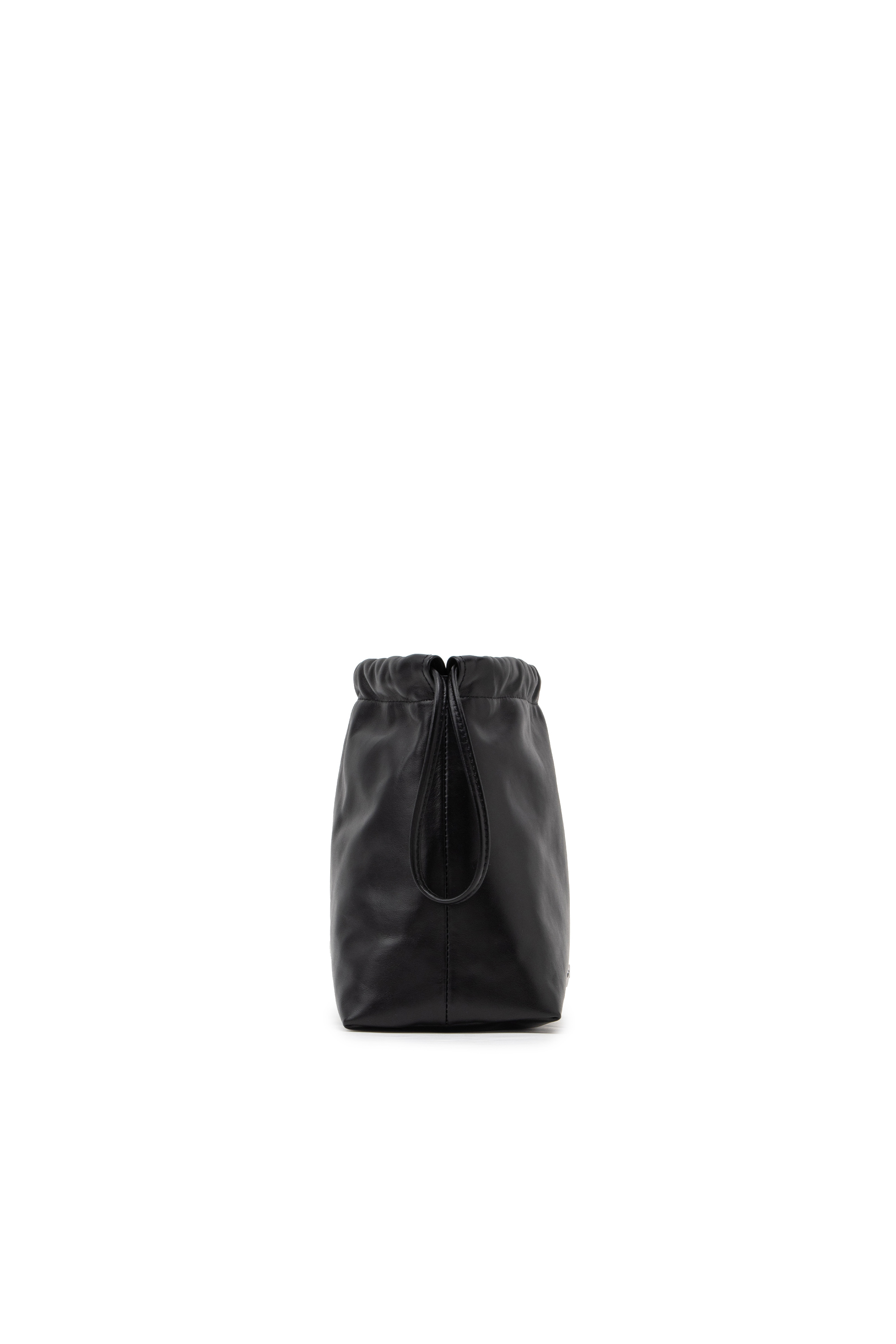 Diesel - CLOU-D CROSSBODY, Unisex Clou-D-Small leather bucket bag in ブラック - Image 3