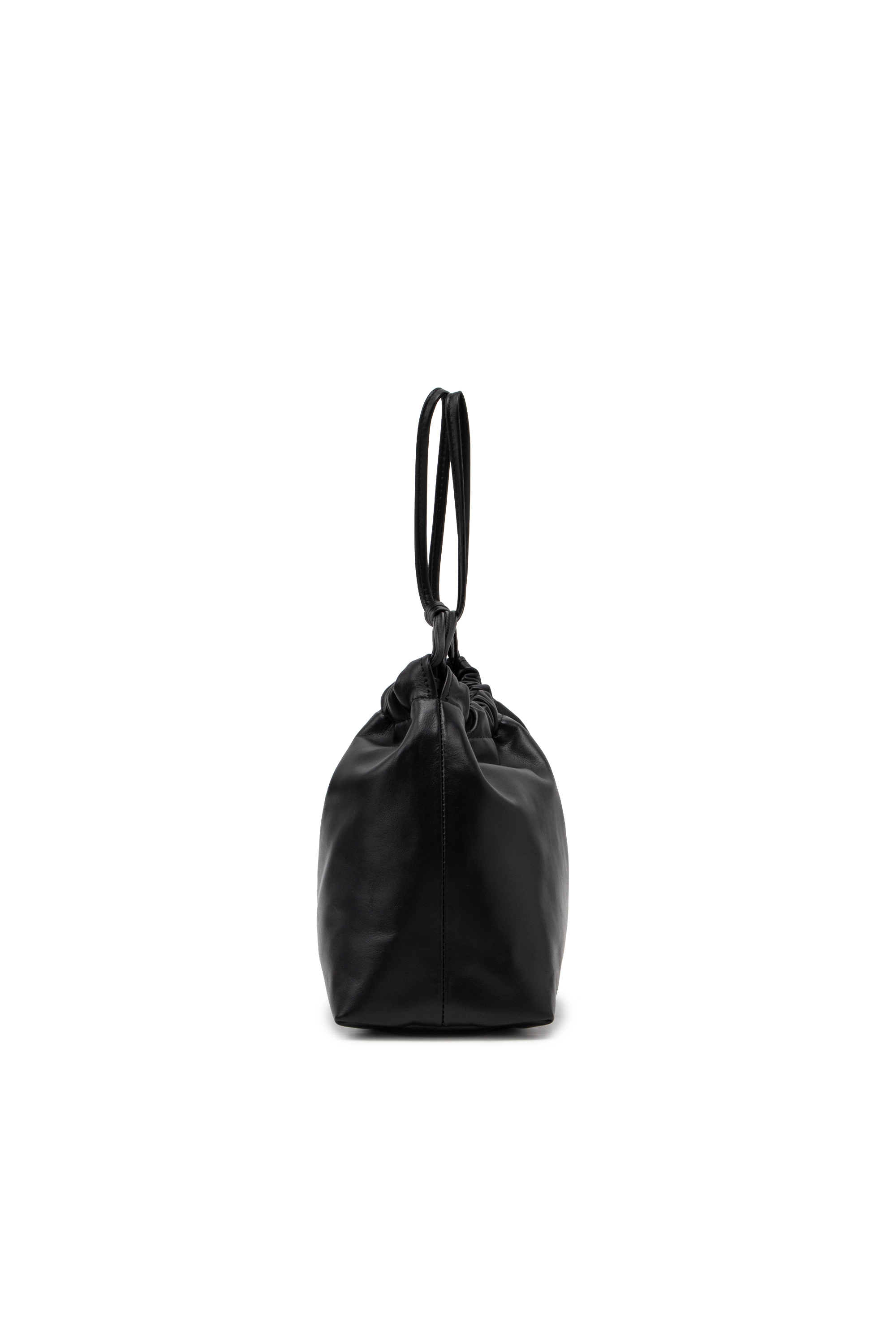 Diesel - CLOU-D CROSSBODY, Unisex Clou-D-Small leather bucket bag in ブラック - Image 7