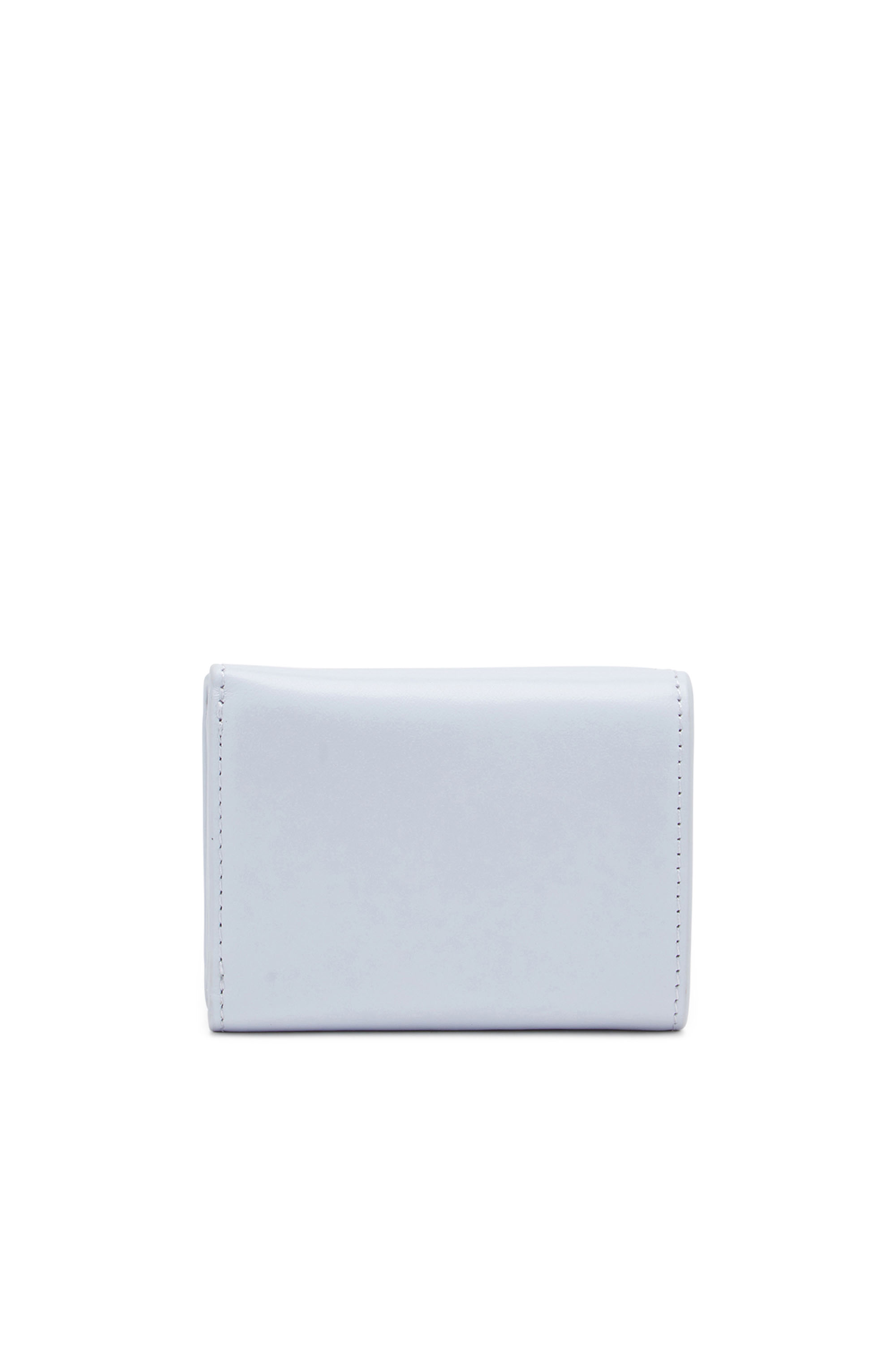 Diesel - 1DR TRI FOLD COIN XS II, Female Tri-fold wallet in pastel leather in ブルー - Image 3