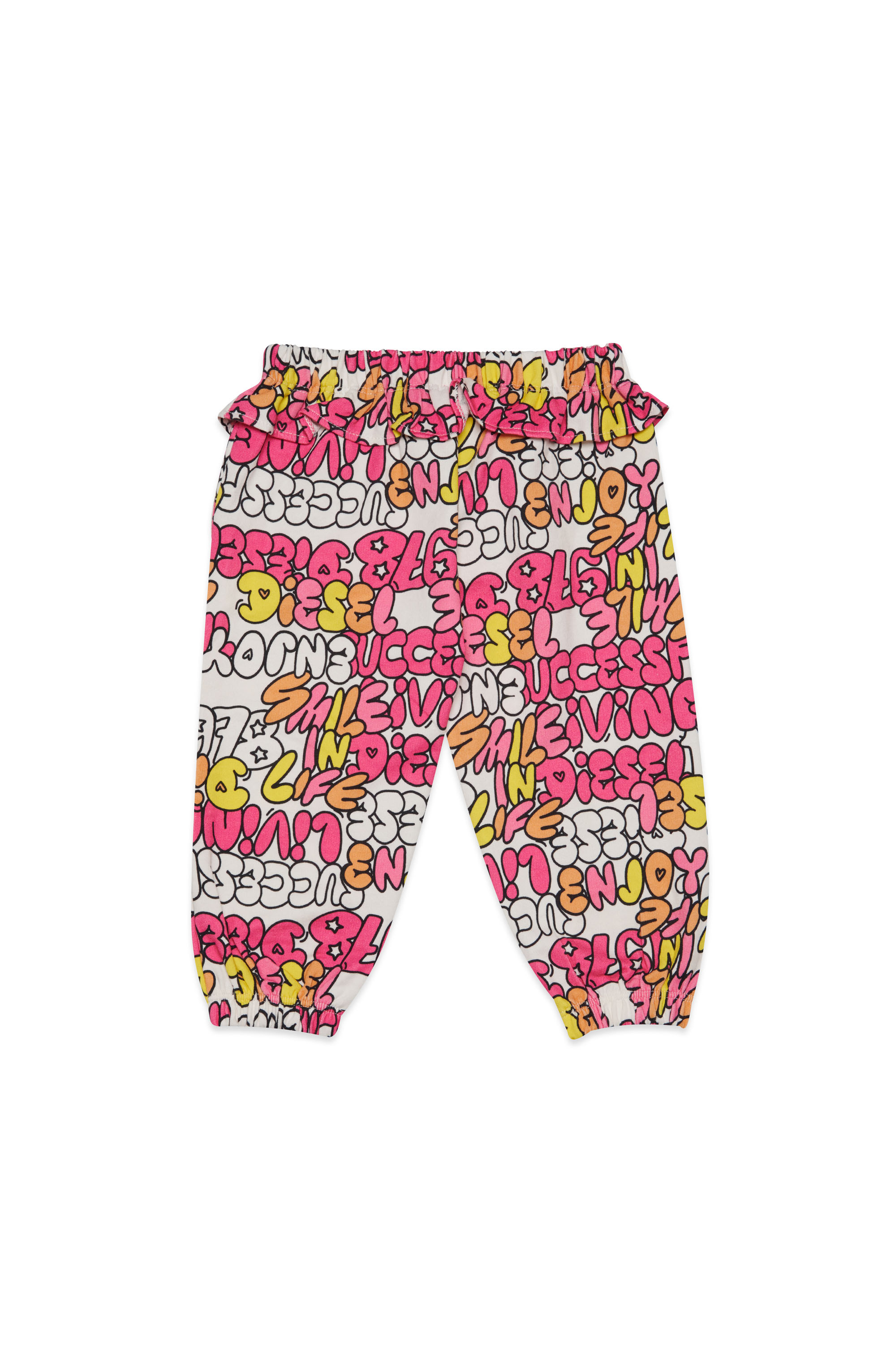 Diesel - PLOCAB, Female Bubble letter sweatpants with ruffle in ピンク - Image 2