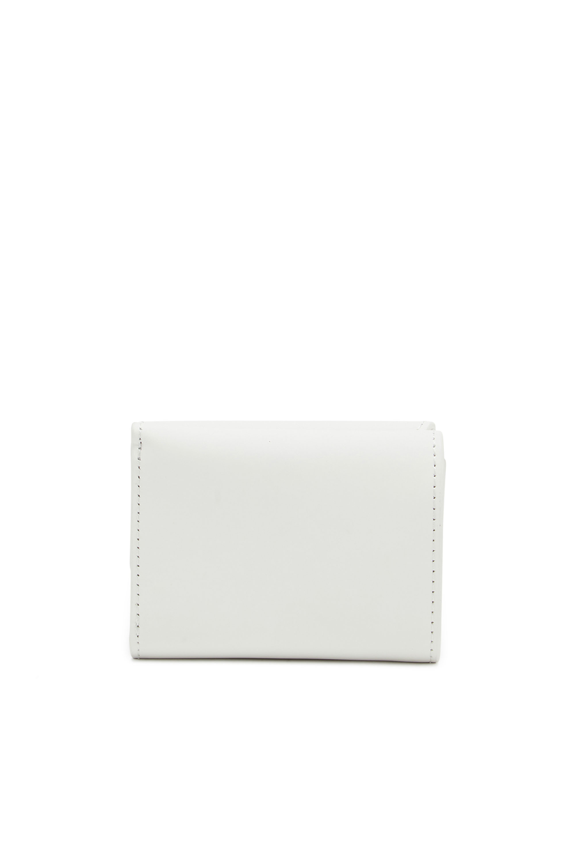 Diesel - 1DR TRI FOLD COIN XS II, Female Tri-fold wallet in matte leather in ホワイト - Image 3