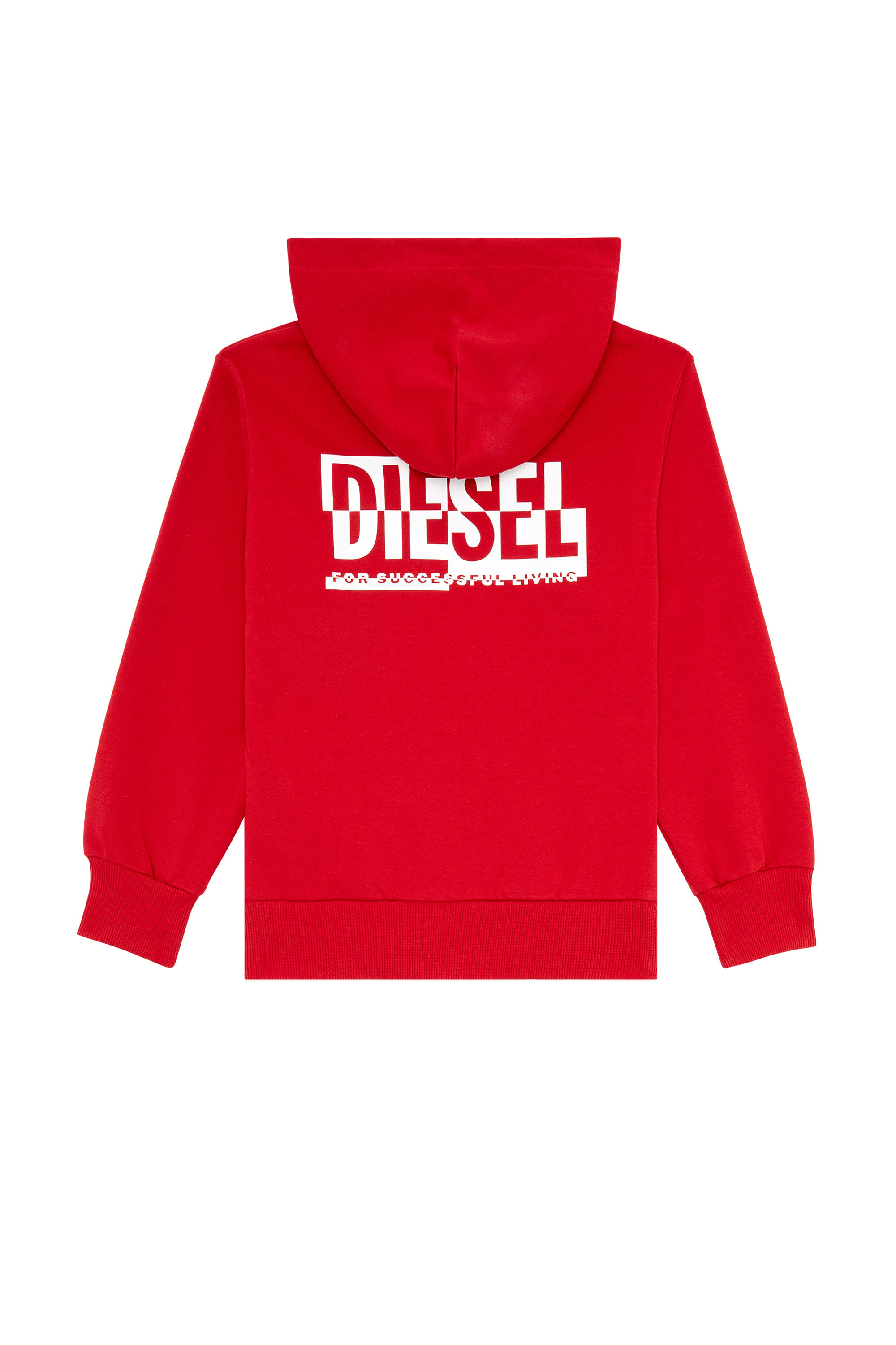 Diesel - SPONE OVER, Unisex ジップアップパーカーロゴ in レッド - Image 2